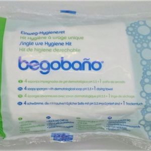 Hygiene kit (4 sponges + 1 Drying Cloth) Health emergencies & home assistance